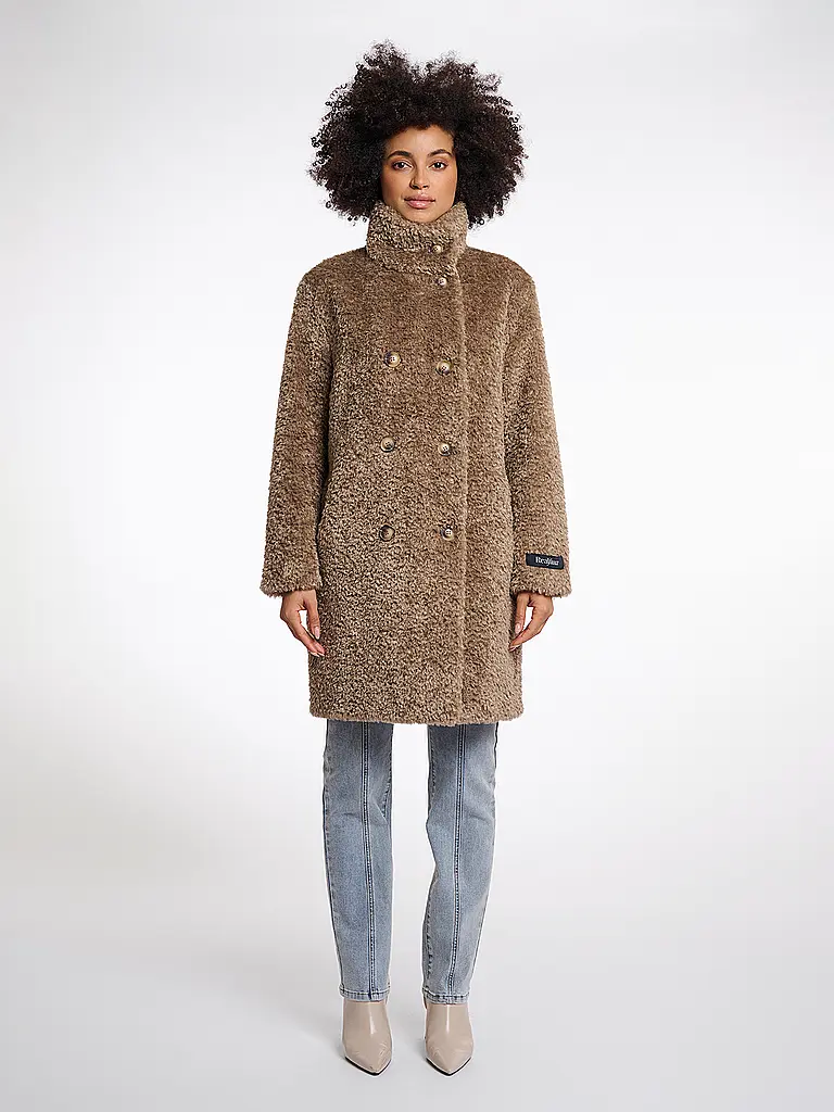 RINO&PELLE | Abrigo con aspecto de piel ENA | Camel