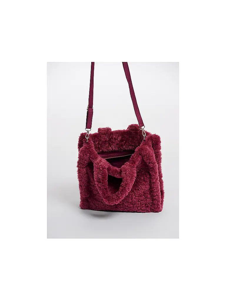 RINO&PELLE | Bolso - Shopper con aspecto de piel BRAX | Rojo oscuro