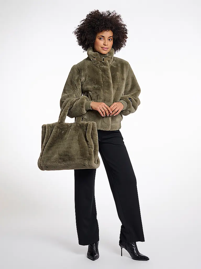 RINO&PELLE | Bolso - Shopper con aspecto de piel DAAN | Oliva