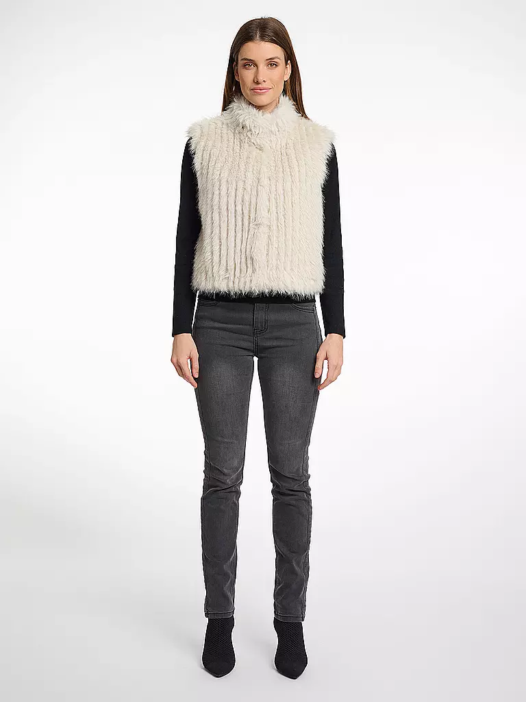 RINO&PELLE | Chaleco con aspecto de piel DAVA | creme