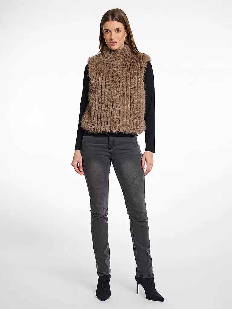 RINO&PELLE | Chaleco con aspecto de piel DAVA | camel