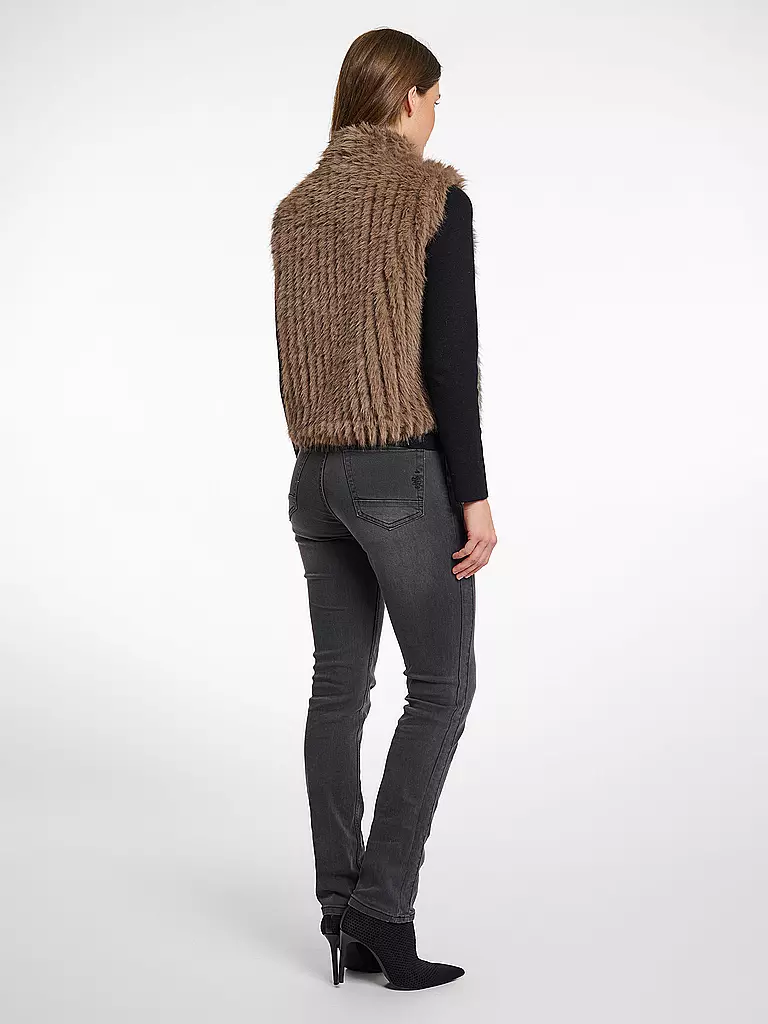 RINO&PELLE | Chaleco con aspecto de piel DAVA | camel