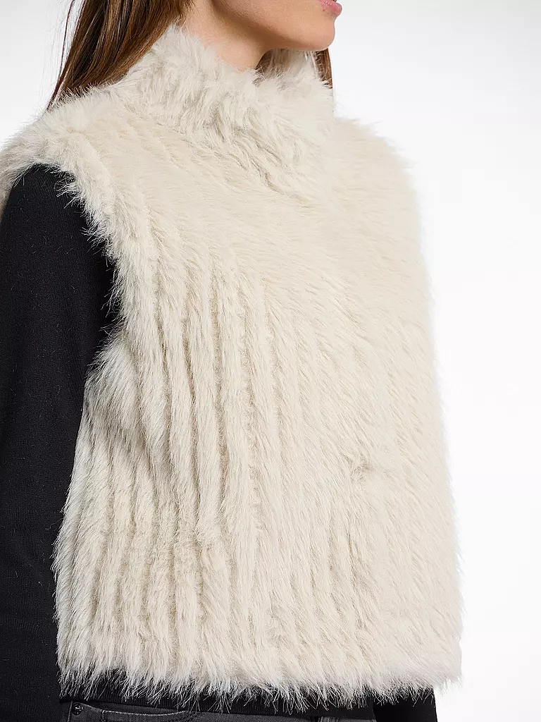 RINO&PELLE | Chaleco con aspecto de piel DAVA | creme