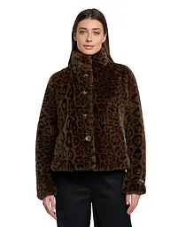 RINO&PELLE | Chaqueta de imitación de piel VIE | Marrón