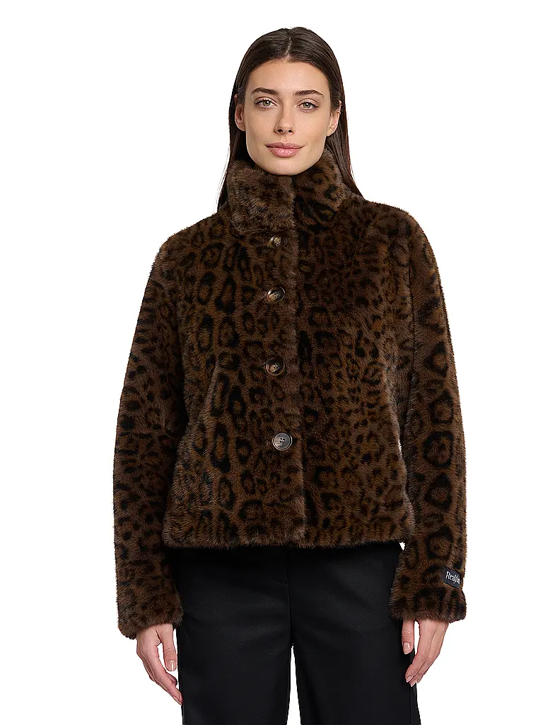 RINO&PELLE | Chaqueta de imitación de piel VIE | Marrón