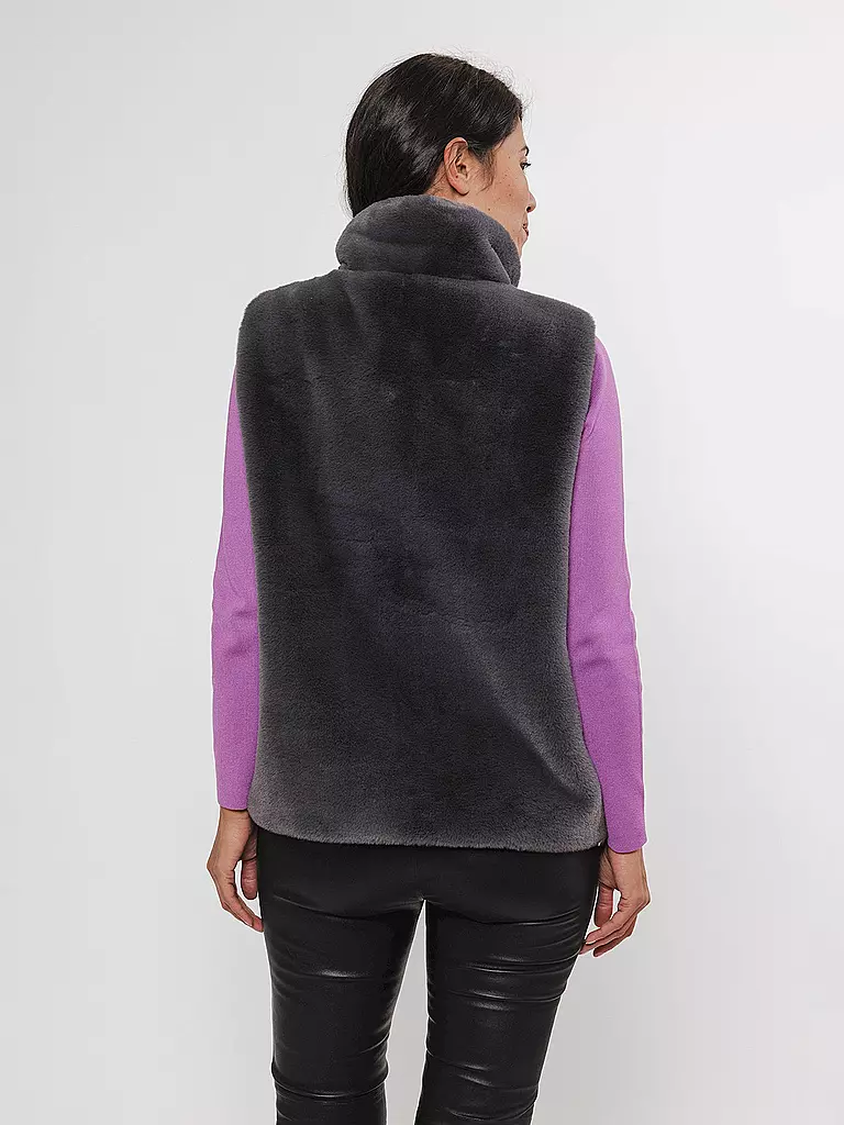 RINO&PELLE | Gilet in Felloptik LISON | Gris