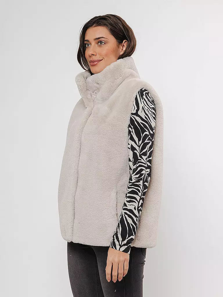 RINO&PELLE | Gilet in Felloptik LISON | Crema