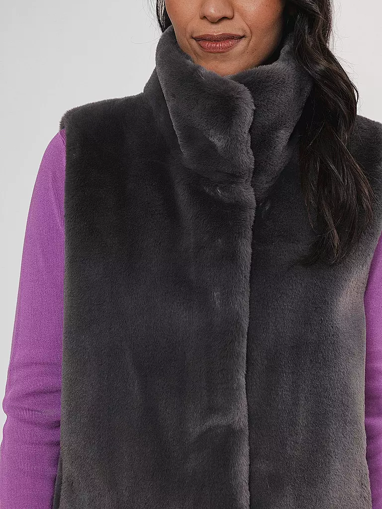 RINO&PELLE | Gilet in Felloptik LISON | Gris