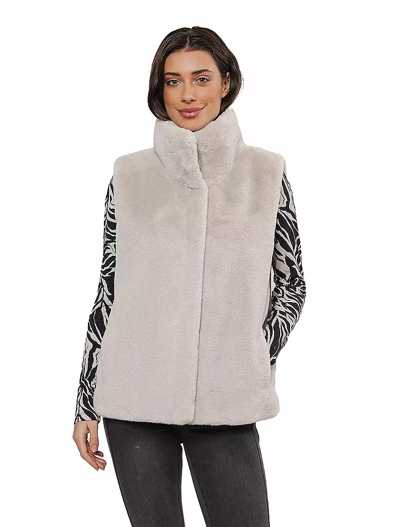 RINO&PELLE | Gilet in Felloptik LISON | Crema