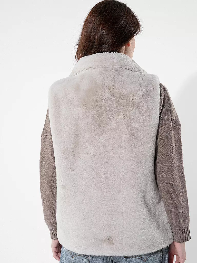 RINO&PELLE | Gilet in Felloptik LISON | Crema