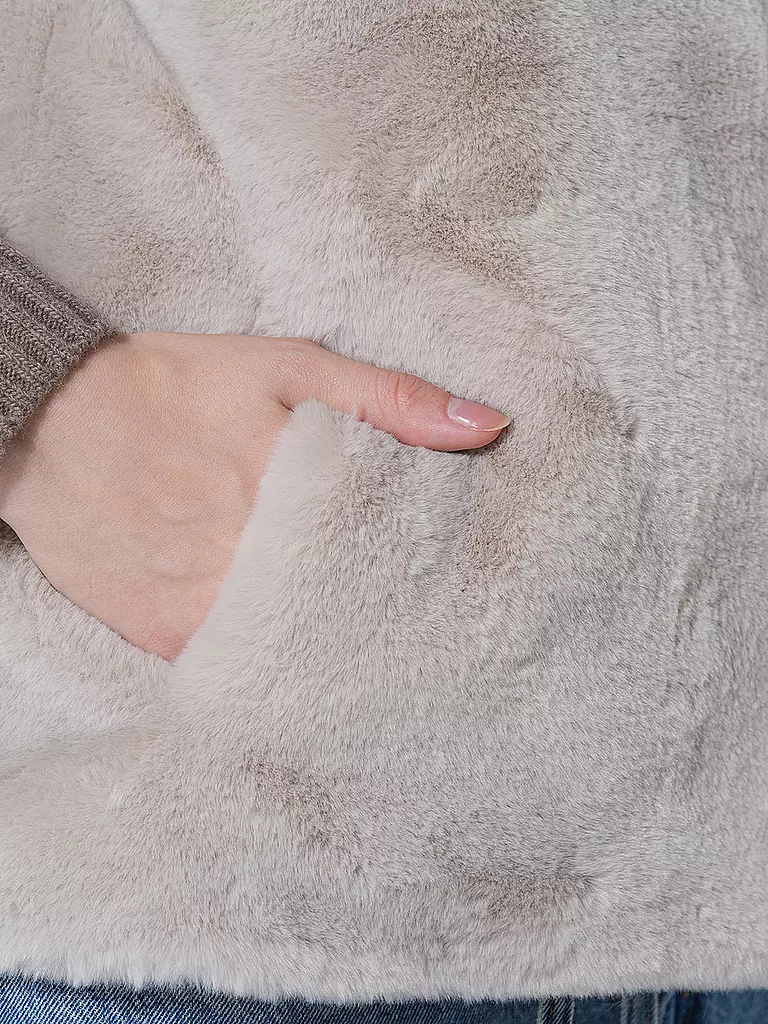 RINO&PELLE | Gilet in Felloptik LISON | Crema