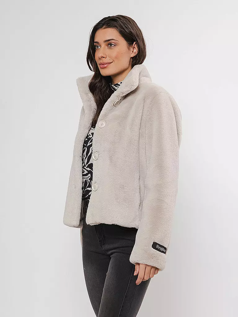 RINO&PELLE | Jacke in Felloptik VIE | Crema