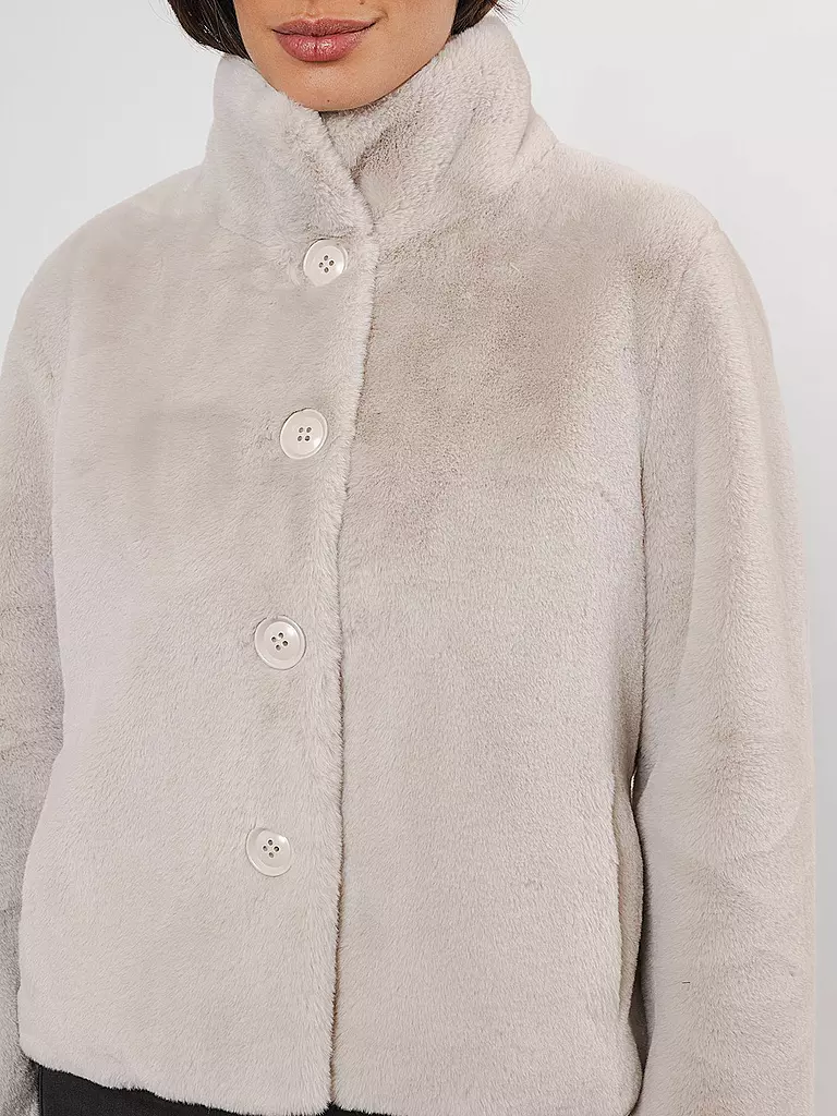 RINO&PELLE | Jacke in Felloptik VIE | Crema
