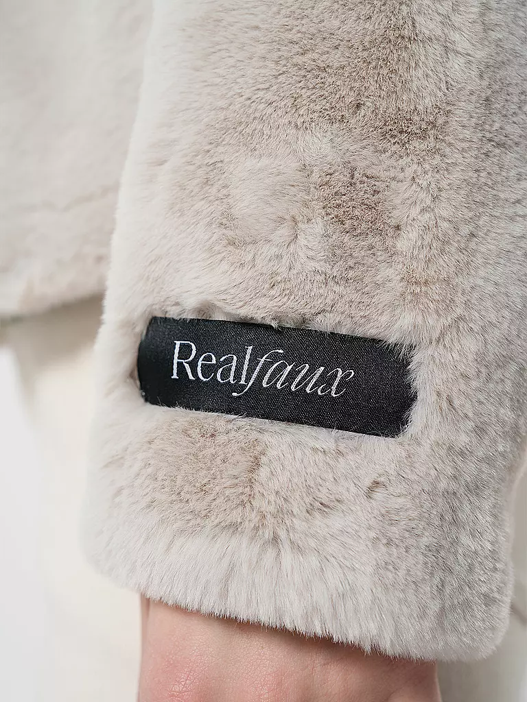 RINO&PELLE | Jacke in Felloptik VIE | Crema