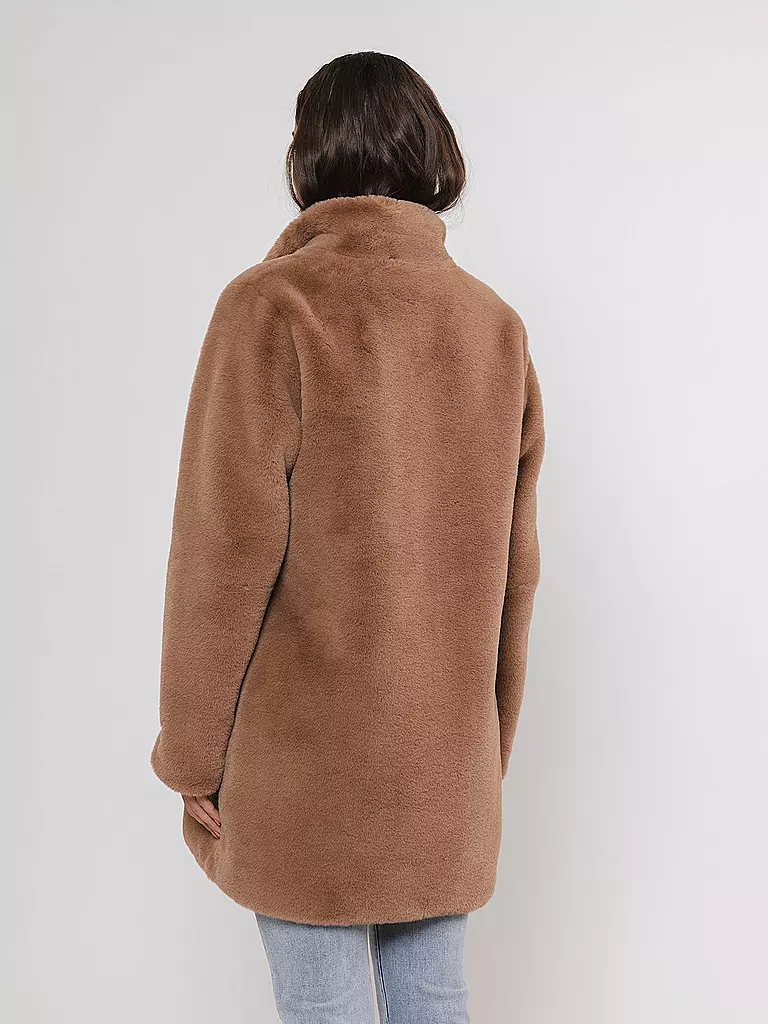 RINO&PELLE | Mantel in Felloptik NONNA | Camel