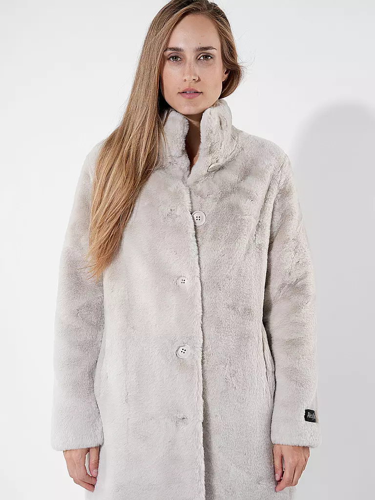 RINO&PELLE | Mantel in Felloptik NONNA | Crema