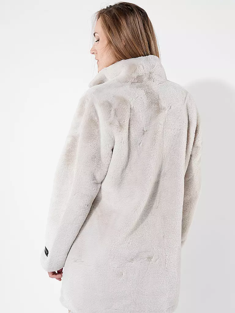 RINO&PELLE | Mantel in Felloptik NONNA | Crema