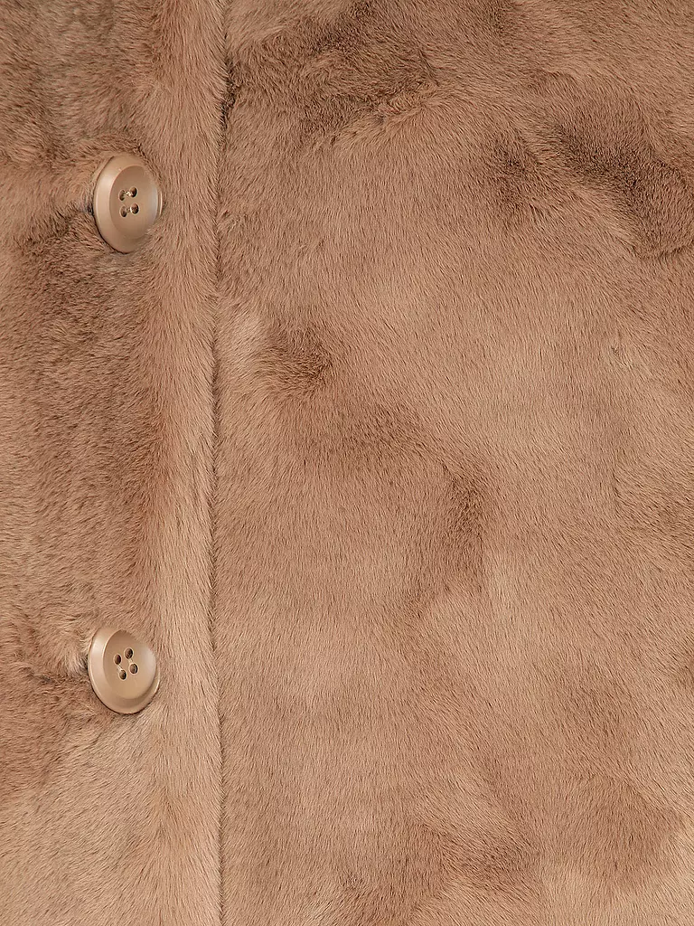 RINO&PELLE | Mantel in Felloptik NONNA | Camel