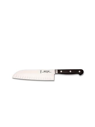 RITTER | Cuchillo Santoku sin alveolos 18cm CLASSIC OAK Roble ahumado