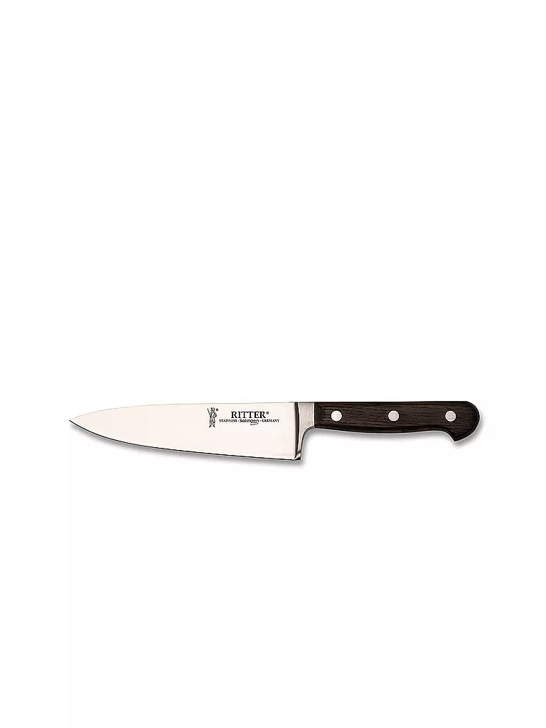 RITTER | Cuchillo de cocina 16cm CLASSIC OAK Roble ahumado | Marrón