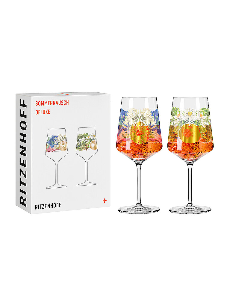 Juego de 2 copas de aperitivo SOMMERRAUSCH APERIZZO #17 y #18 Sixto-Juan Zavala multicolor
