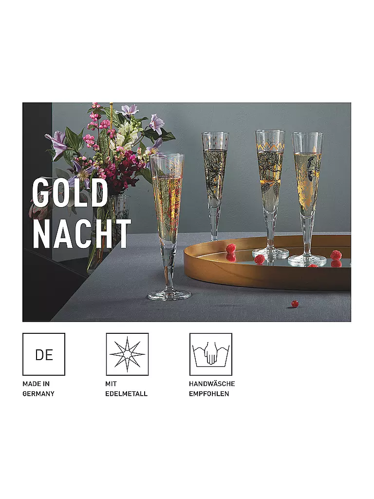 RITZENHOFF | Copa de champán Goldnacht Champus #36 Concetta Lorenzo 2023 | Oro