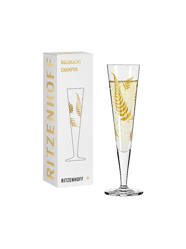 RITZENHOFF | Copa de champán Goldnacht Champus #48 / 12 Mubaza | Oro
