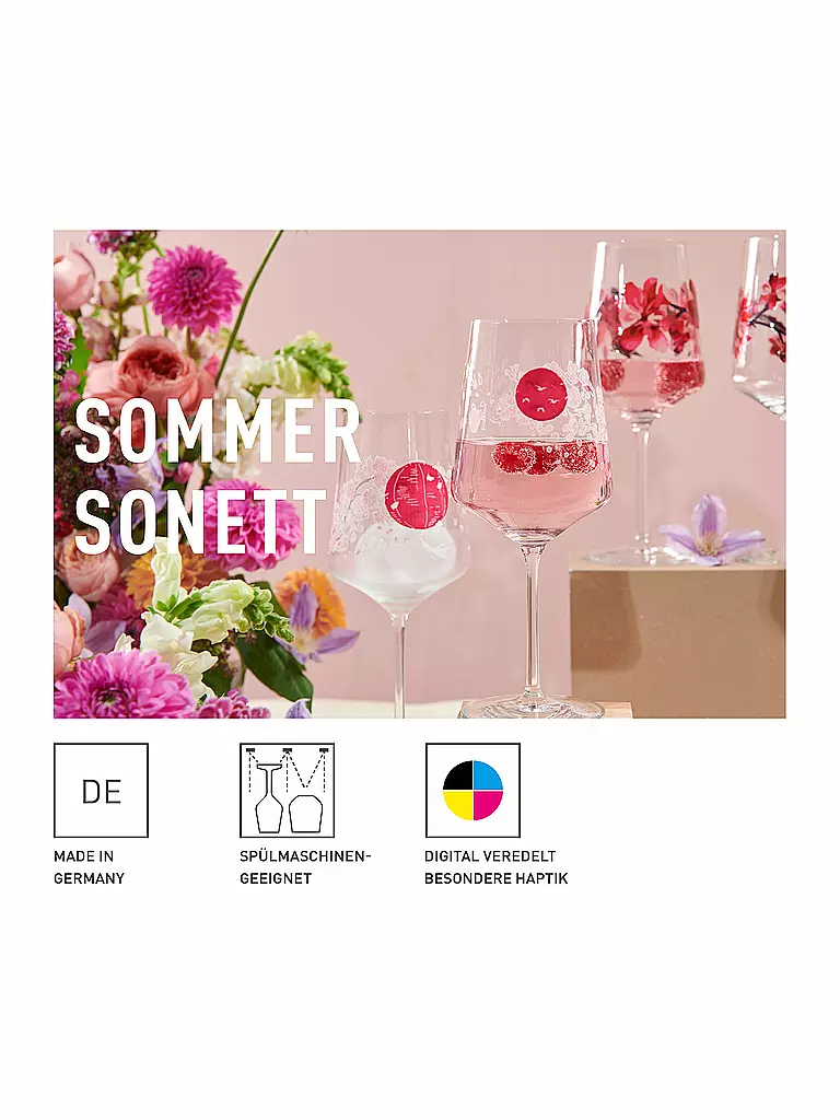RITZENHOFF | Juego de 2 copas de aperitivo SOMMERSONETT SPRITZ #13 y #14 Melina Sparschu | 