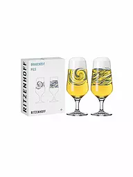 RITZENHOFF | Juego de 2 vasos de cerveza Brauchzeit Andreas Preis 2022 | Multicolor