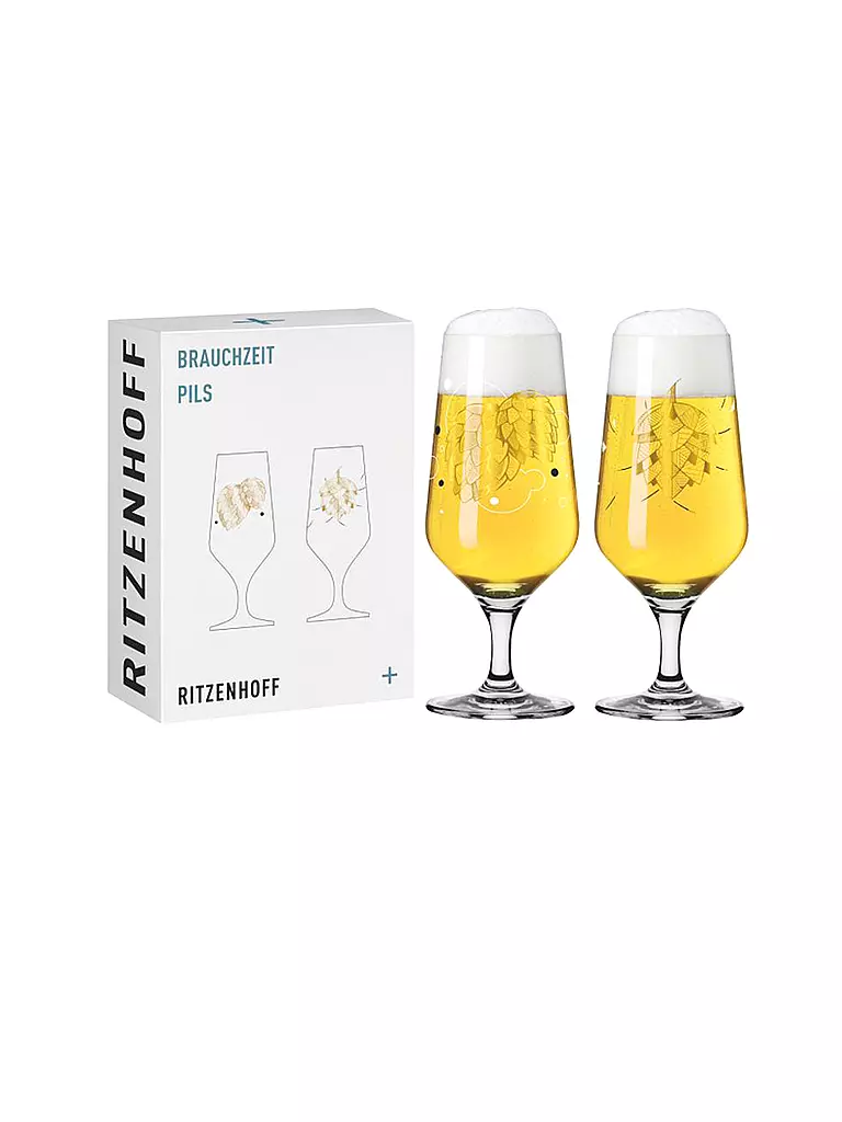 RITZENHOFF | Juego de 2 vasos de cerveza Brauchzeit Andreas Preis 2022 | Multicolor