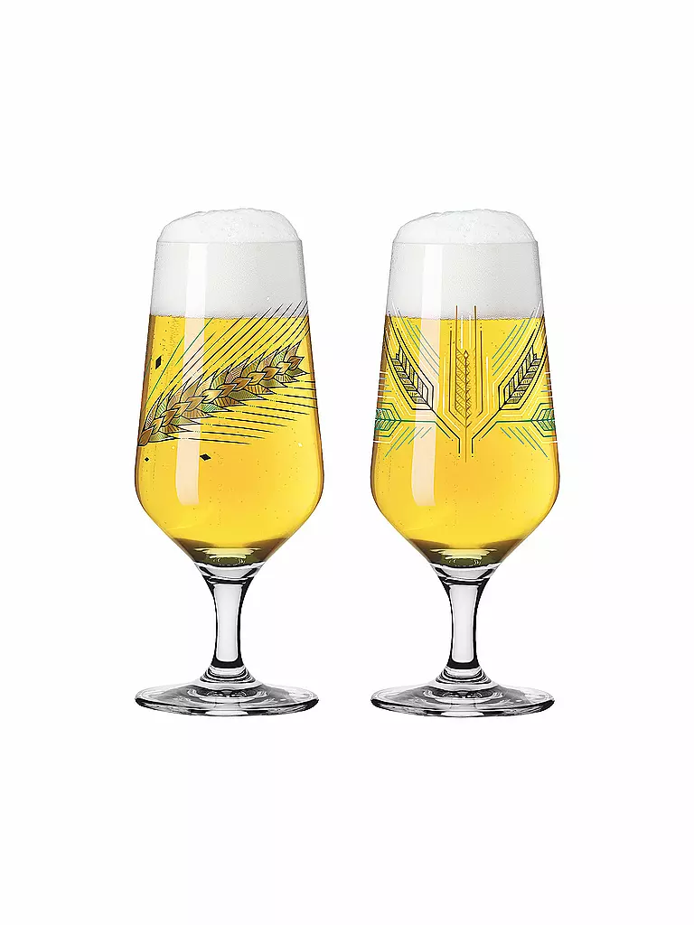 RITZENHOFF | Juego de 2 vasos de cerveza Brauchzeit Andreas Preis 2022 | Multicolor