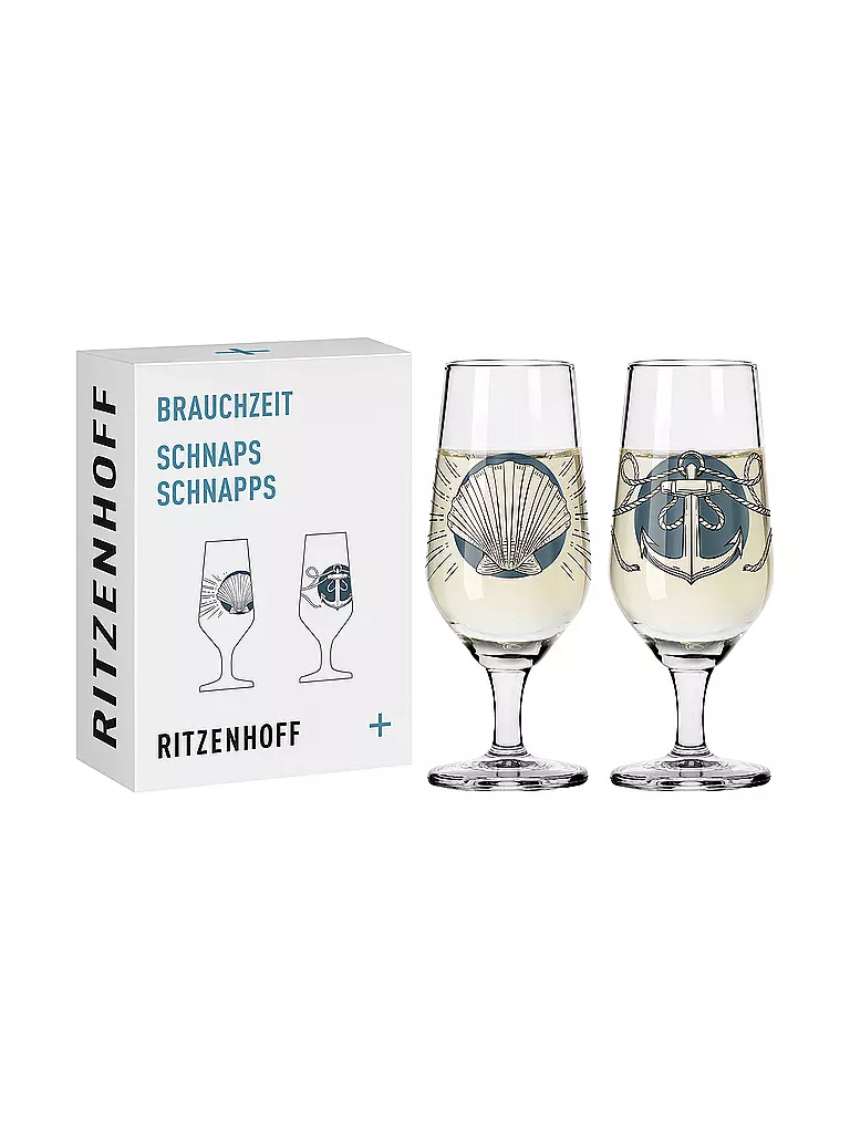 RITZENHOFF | Juego de 2 vasos de chupito BRAUCHZEIT #1 y #2 Philip Harris 2023 | Multicolor