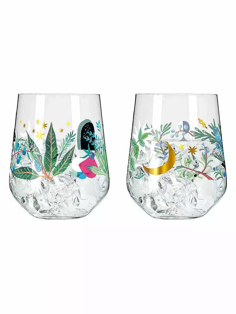 RITZENHOFF | Juego de 2 vasos de Gin BOTANIC GLAMOUR #7 #8 Good Wives | bunt
