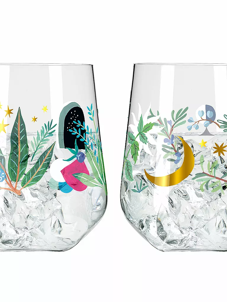 RITZENHOFF | Juego de 2 vasos de Gin BOTANIC GLAMOUR #7 #8 Good Wives | 