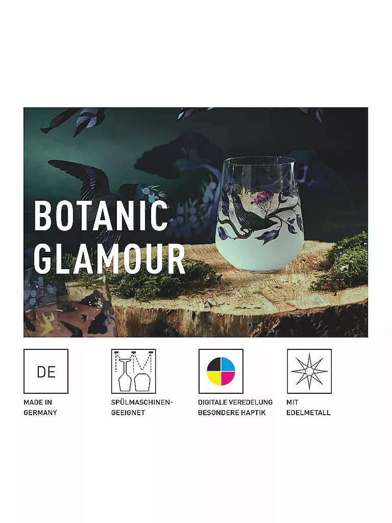 RITZENHOFF | Juego de 2 vasos de Gin BOTANIC GLAMOUR #7 #8 Good Wives | 