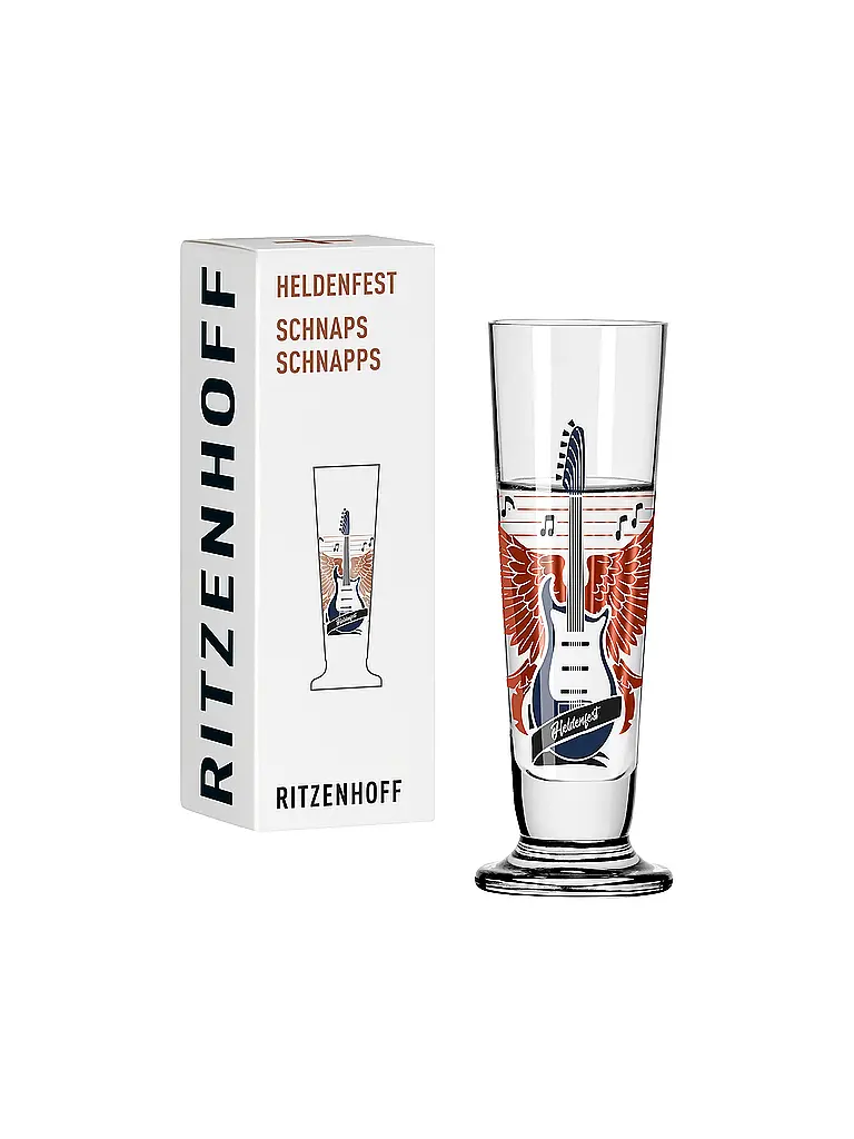 RITZENHOFF | Schnapsglas HELDENFEST # 17 /12 Behnke | Multicolor
