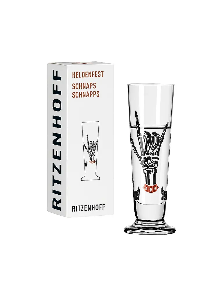 RITZENHOFF | Schnapsglas Heldenfest #18 / 12 40ml Sprenger-Piper | Multicolor