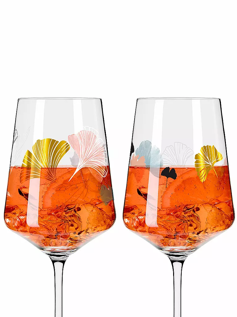 RITZENHOFF | Set de 2 copas de aperitivo SOMMERRAUSCH DELUXE #19 y #20 Christine Kordes | 