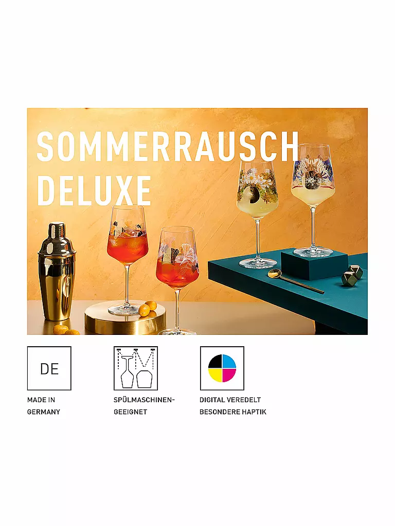 RITZENHOFF | Set de 2 copas de aperitivo SOMMERRAUSCH DELUXE #19 y #20 Christine Kordes | 