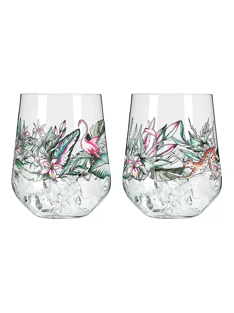 RITZENHOFF | Set de 2 vasos Gin Tumbler SCHATTENFAUNA #5 #6 | bunt