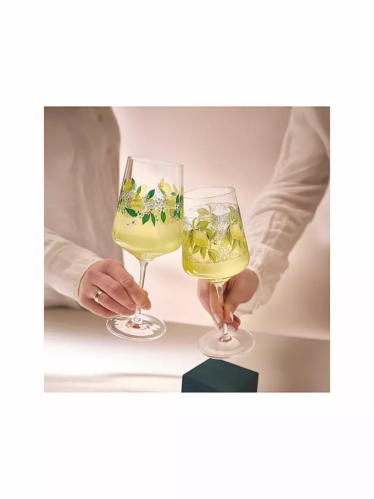 RITZENHOFF | Set de copas de aperitivo 2 piezas SOMMERTAU LIMONCELLO # 21 #22 | Amarillo