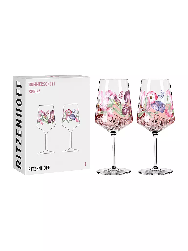 RITZENHOFF | Sommersonett Juego de 2 copas de aperitivo #15 #16 días 2024 | rosa