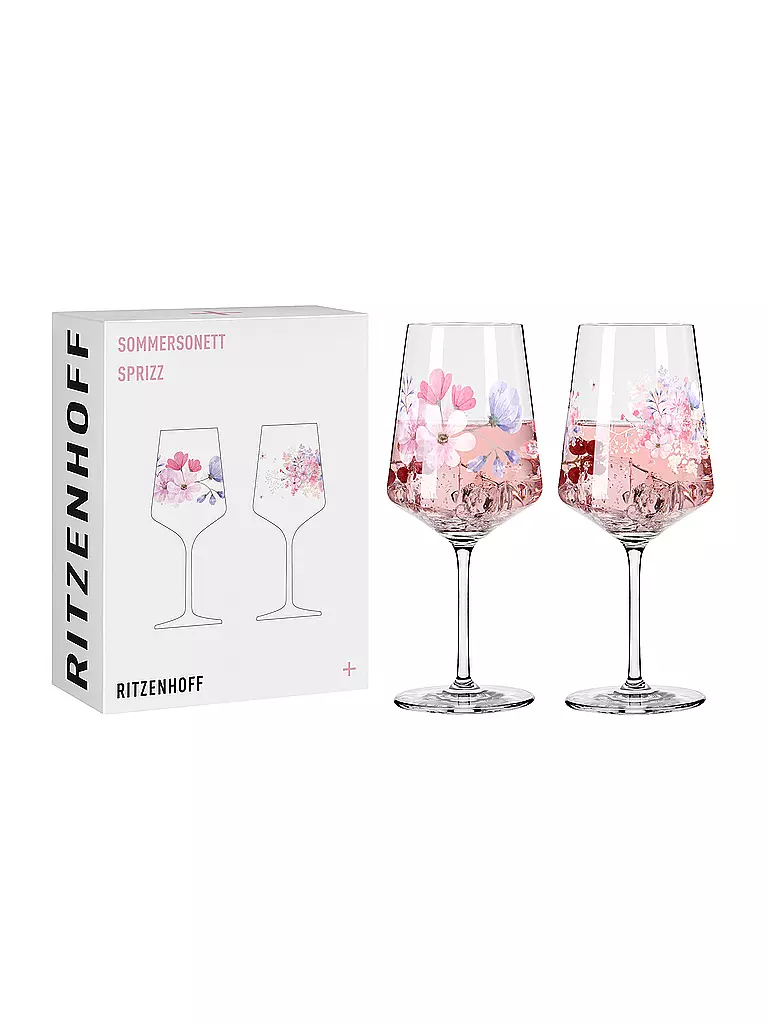 RITZENHOFF | Sommersonett Juego de 2 copas de aperitivo #17 #18 Kuhlmann 2024 | rosa