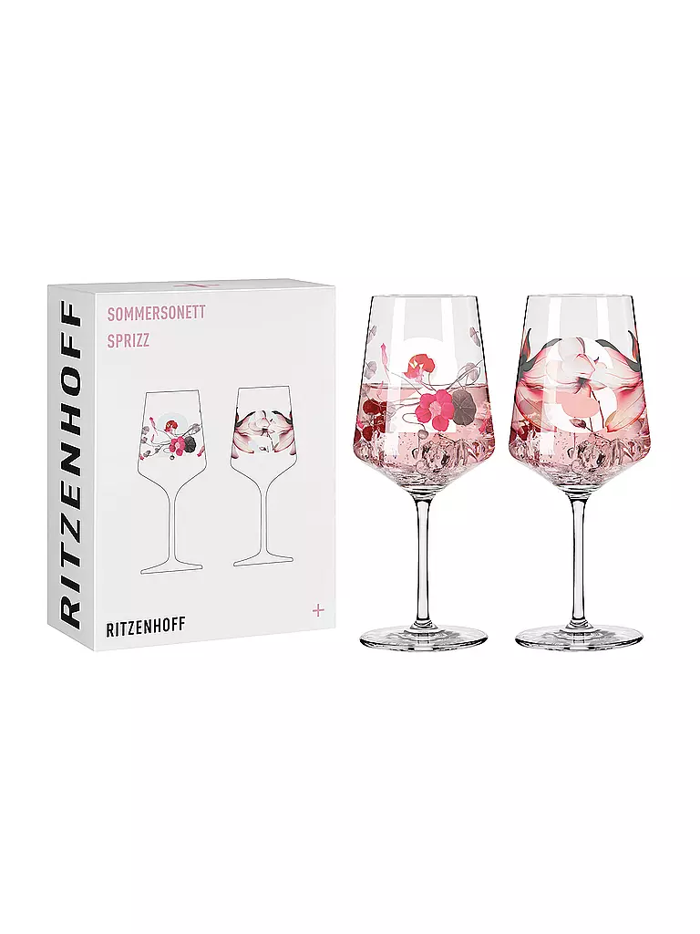 RITZENHOFF | Sommersonett Vaso de aperitivo, juego de 2, Xavier Esclusa Trias 2021 | rosa