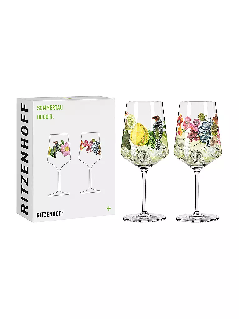RITZENHOFF | Sommertau Juego de 2 copas de aperitivo #5 #6 Olaf Hajek 2024 | Multicolor