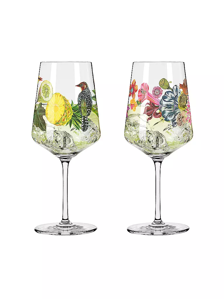 RITZENHOFF | Sommertau Juego de 2 copas de aperitivo #5 #6 Olaf Hajek 2024 | Multicolor