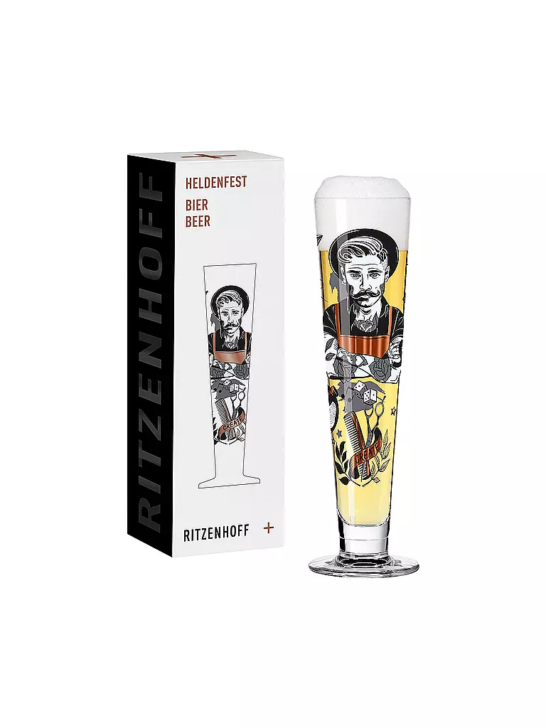 RITZENHOFF | Vaso de cerveza Heldenfest 2022 #9 Werner Bohr | Multicolor