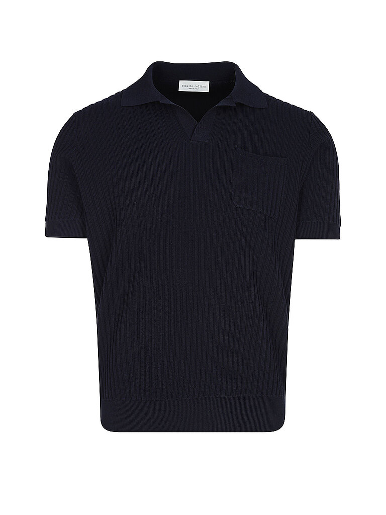 Roberto Collina Polo azul oscuro