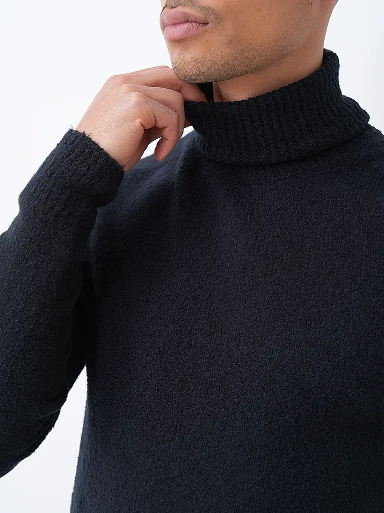 ROBERTO COLLINA | Jersey de cuello alto | Negro