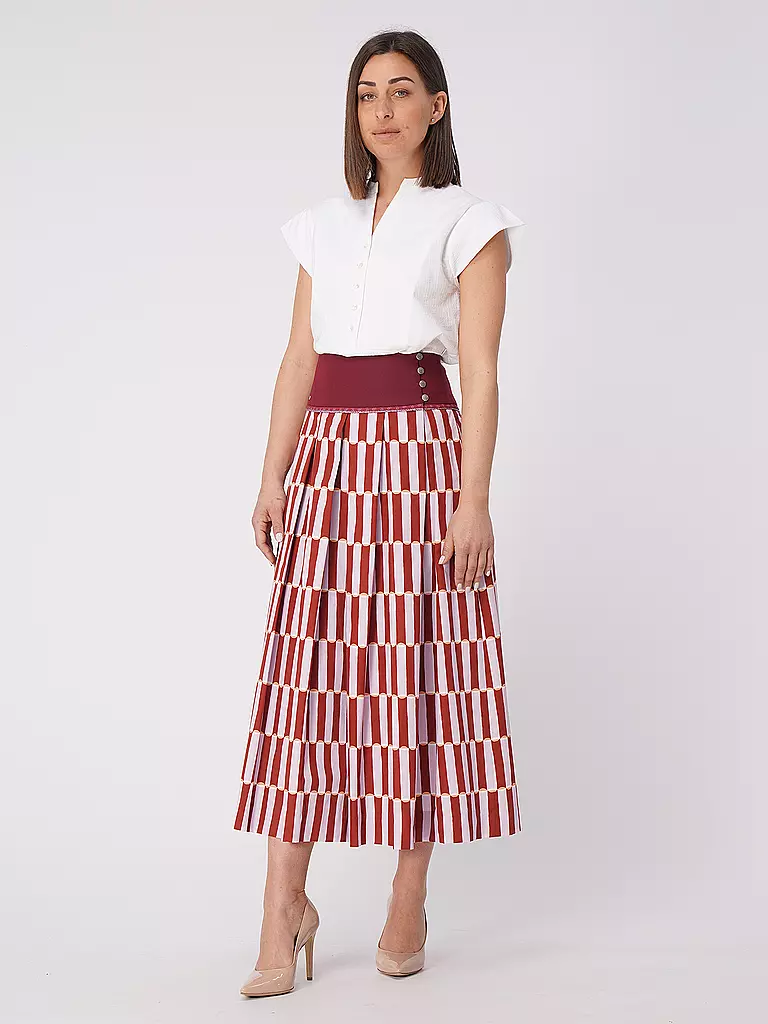 ROCKMACHERIN | Falda tradicional DROM | Rojo